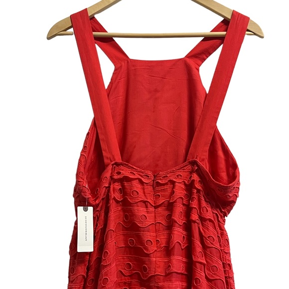 Anthropologie Maeve Eyelet Halter Midi Dress Size 2 - Picture 5 of 12